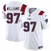 Men & Women & Youth New England Patriots #97 Milton Williams White 2025 F.U.S.E. Vapor Limited Stitched Jersey,baseball caps,new era cap wholesale,wholesale hats